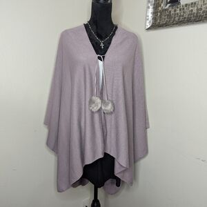 Marc New York Purple Poncho One Size